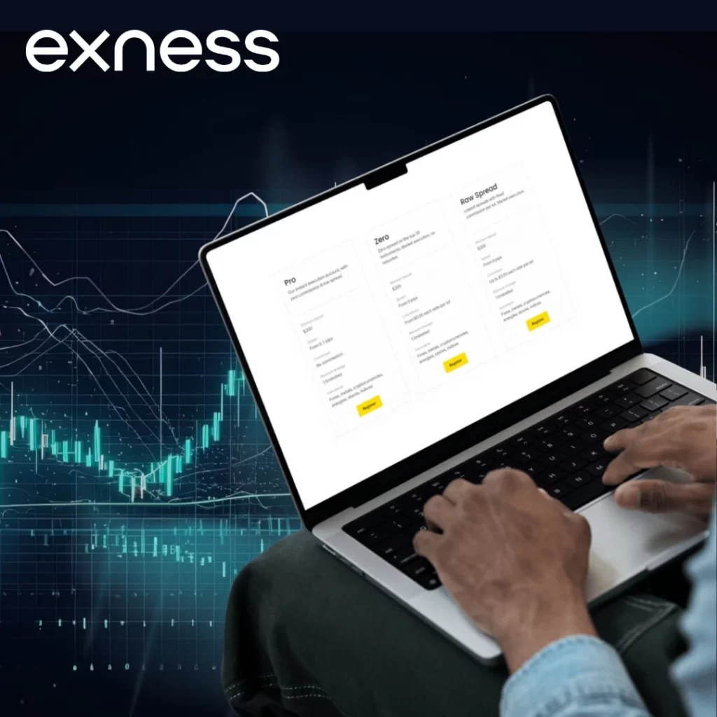 Exness offers a variety of account types 